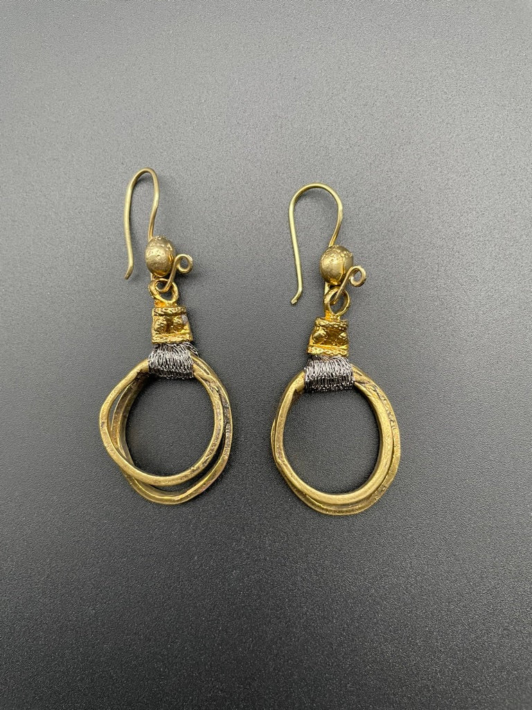 Medium Bronze Selen Hoop Earrings