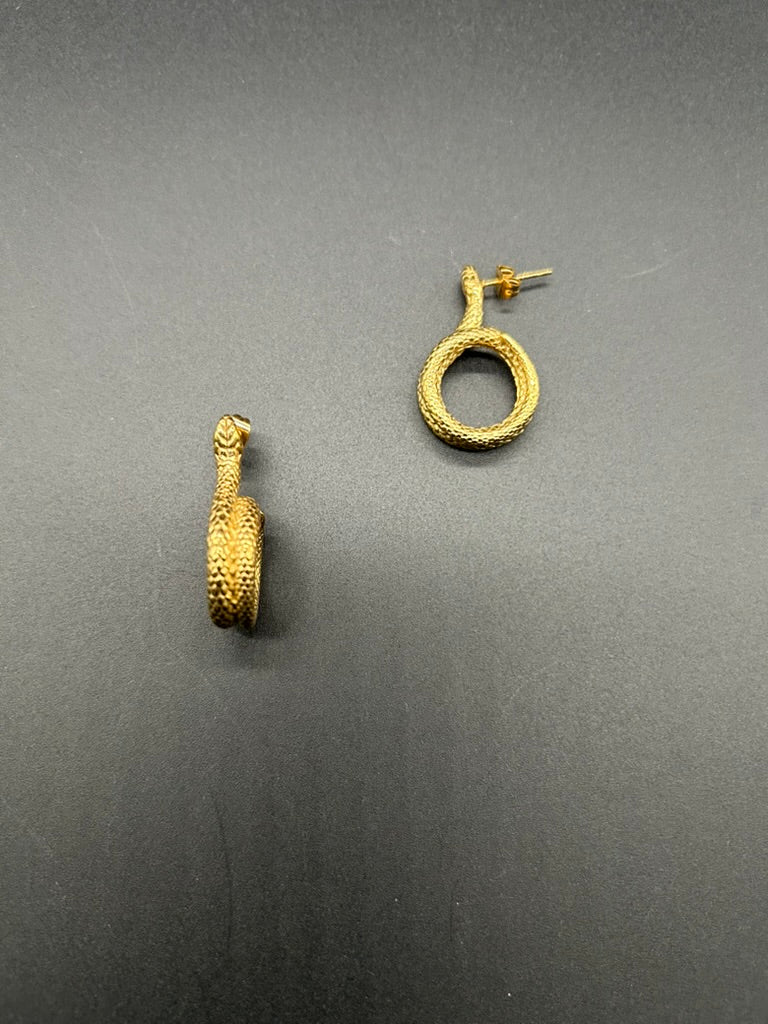 Sophisticated Snake Earrings by Theofilos