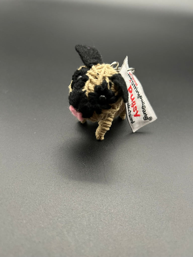 Pug String Doll Key Chain