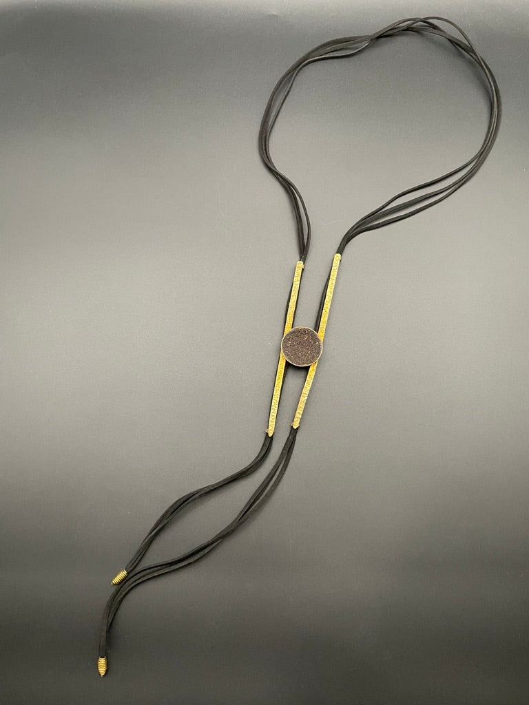 Sueded Lariat Necklace