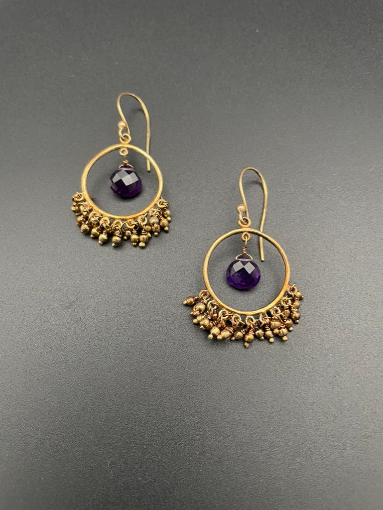 Dancing Amethyst Earrings by Theofilos