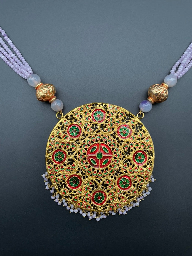 Reversible Medallion Necklace
