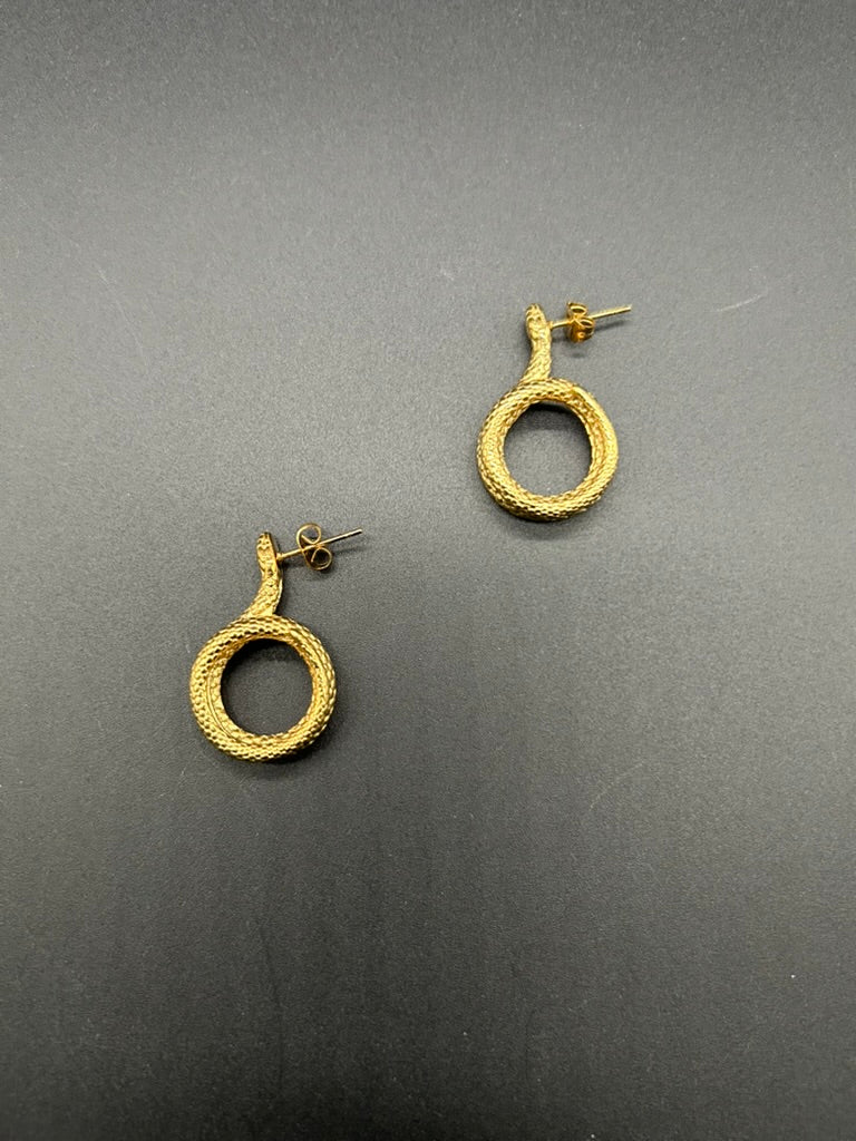 Sophisticated Snake Earrings by Theofilos