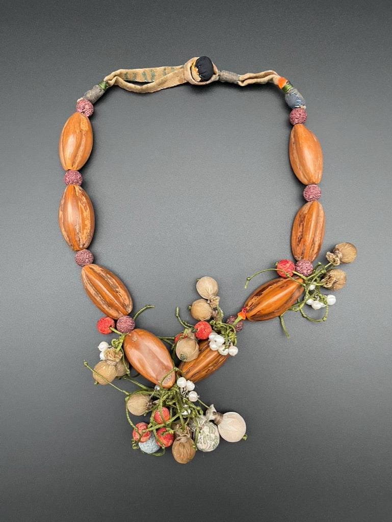 Exquisite Boho Brazil Nut Necklace