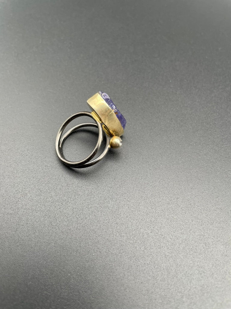 Greek Goddess Tanzanite Ring by Theofilos