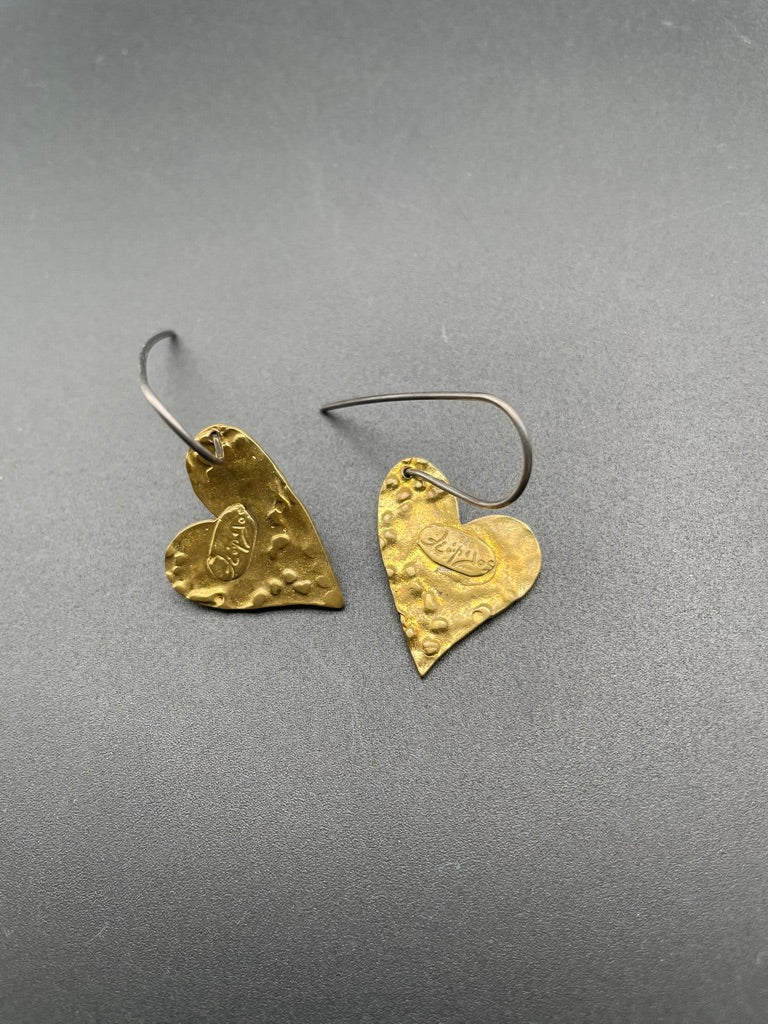 Lotus Heart Earrings by Theofilos