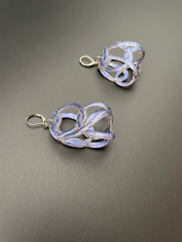 Rubber Loops Earrings (lavender)