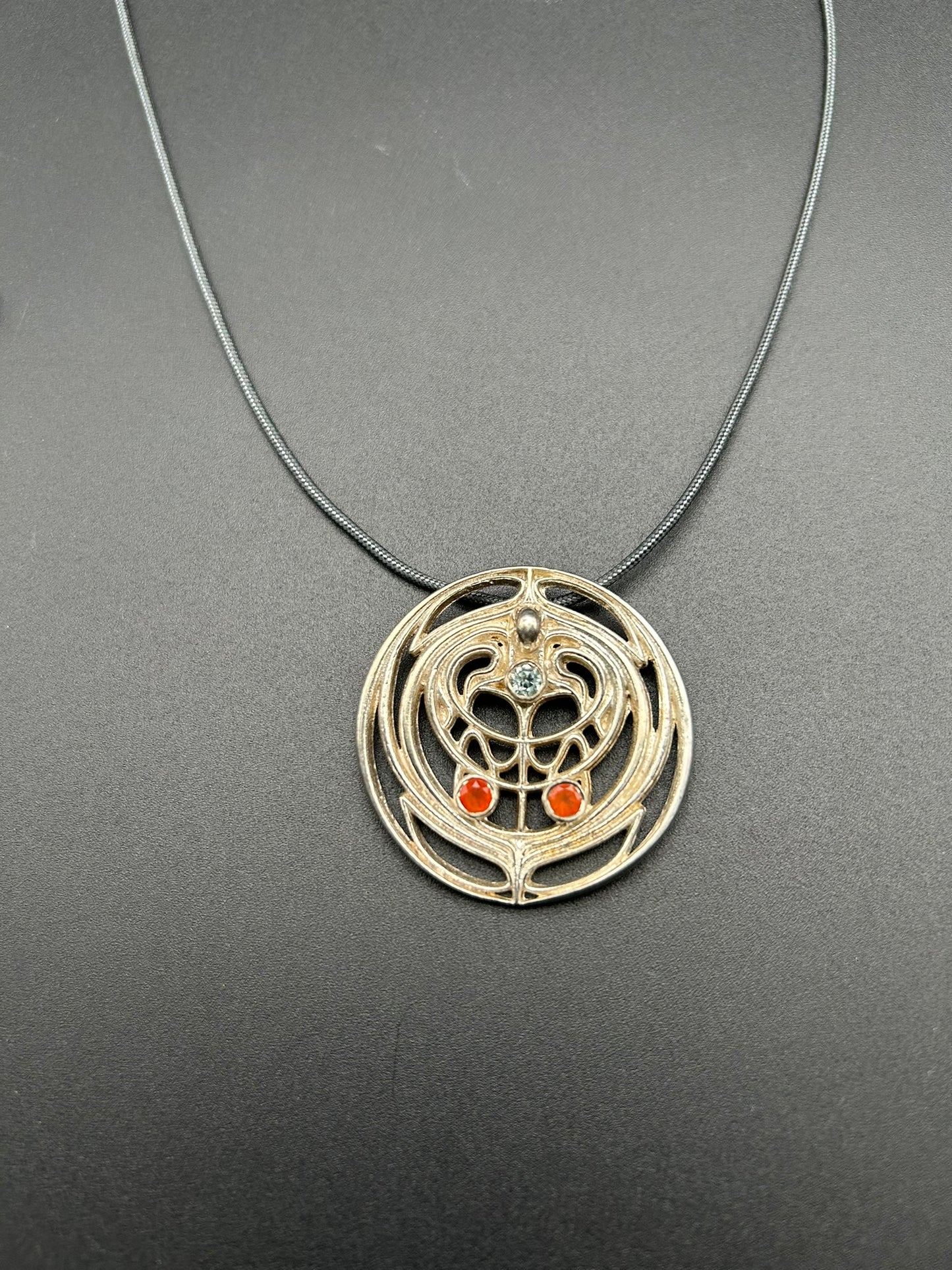 Art Deco Revival Medallion Necklace by Theofilos