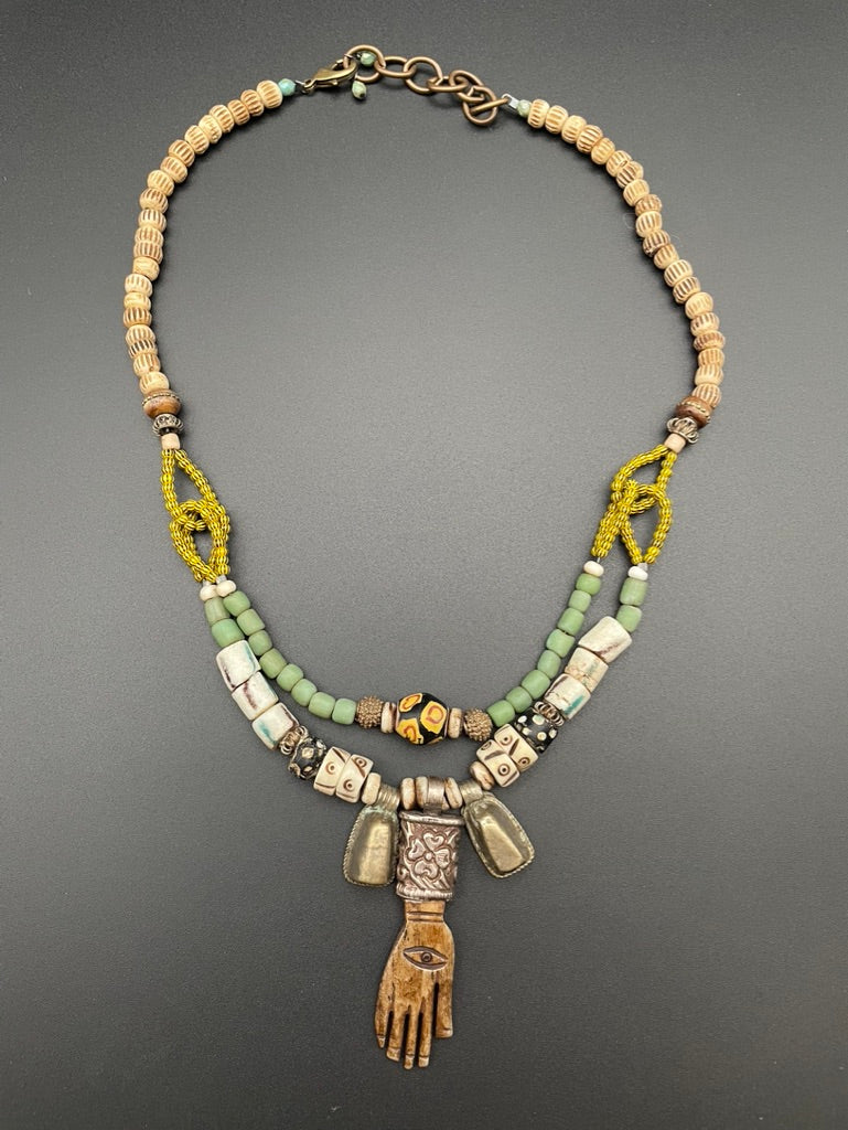 Hand Necklace by Heather Haase