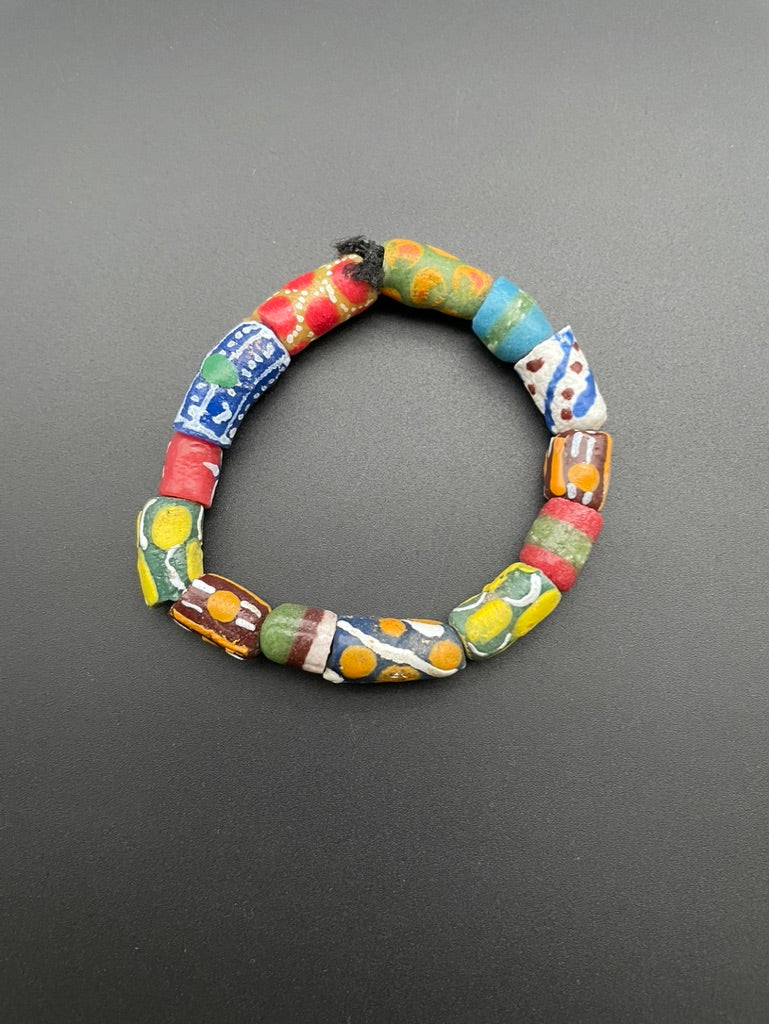 Clay Bead African Bracelet-- regular size beads (style A)