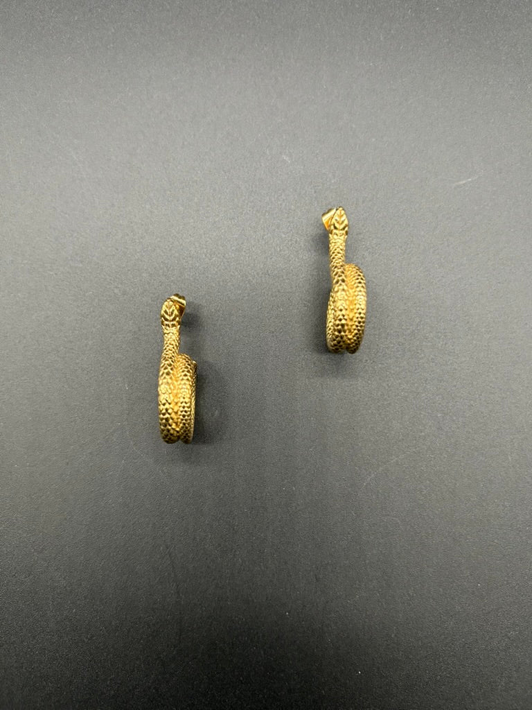 Sophisticated Snake Earrings by Theofilos