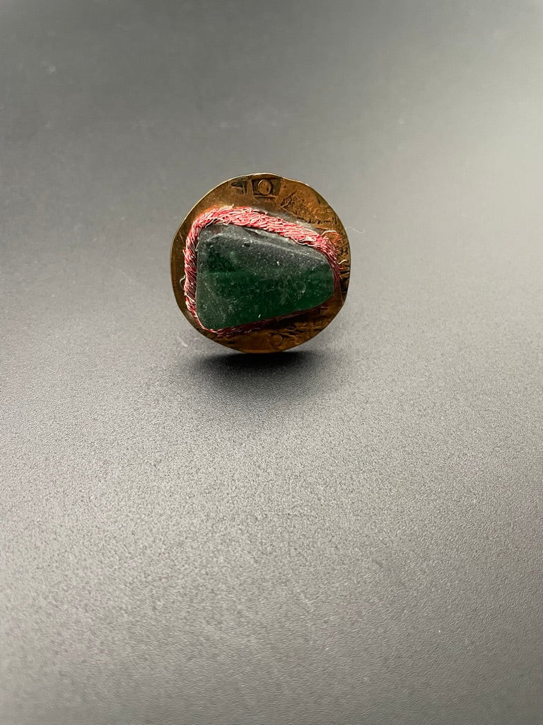 Bronze Seaglass Selen Ring