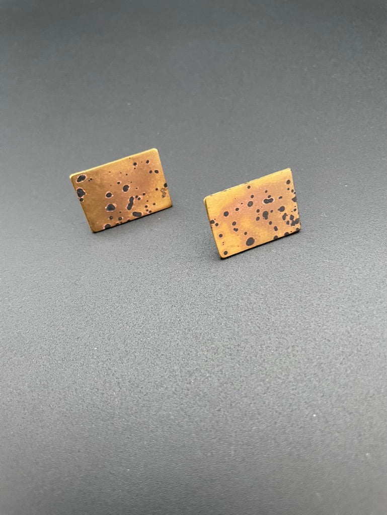 Speckled Rectangle Earrings by Sibilia