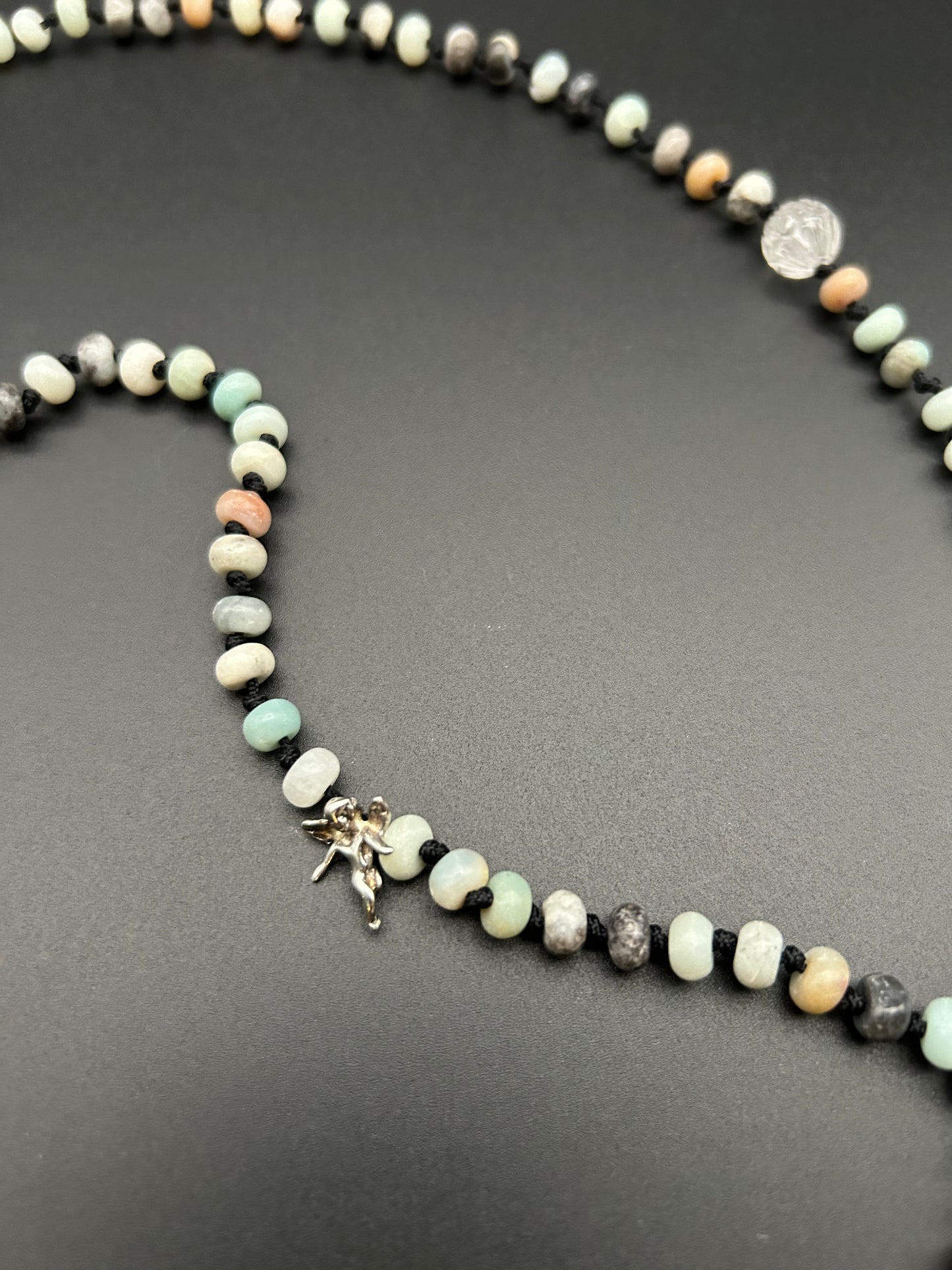 Amazonite Angel Heart Necklace by Theofilos