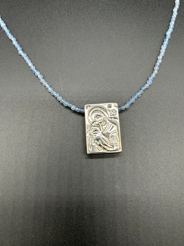 Madonna Icon Necklace by Theofilos