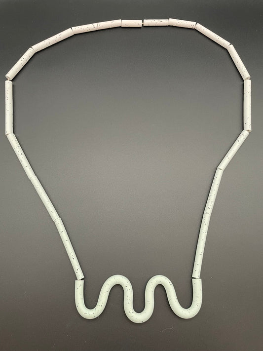 Polymer Wiggle Necklace by Kate Trouw