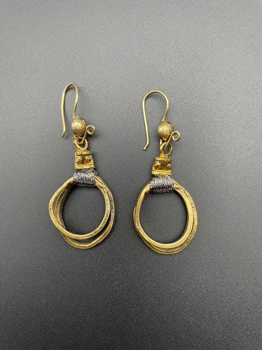 Medium Bronze Selen Hoop Earrings