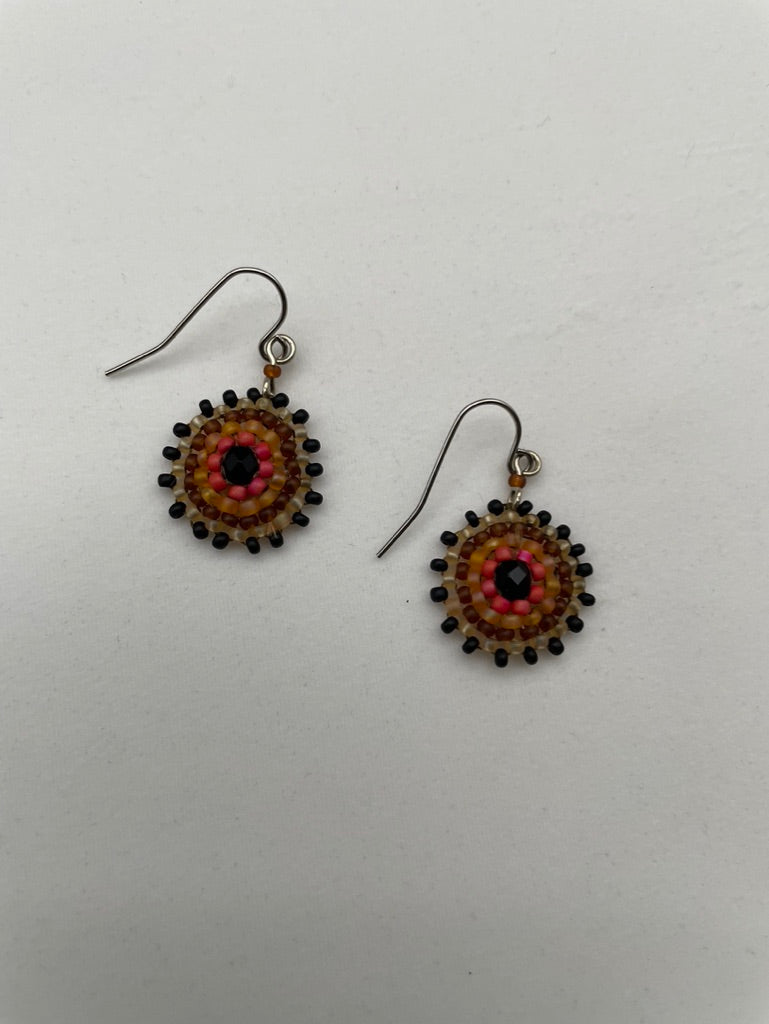 Mini Beaded Circlet Earrings