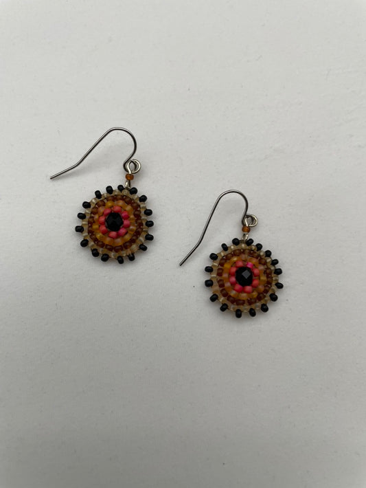 Mini Beaded Circlet Earrings