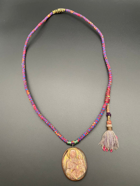 Clay Madonna Necklace (version A)