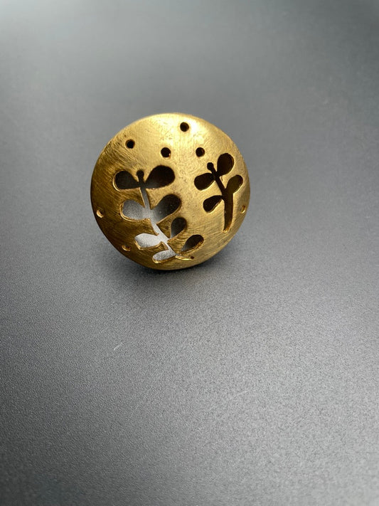 Botanical Bronze Cut-Out Ring by Theofilos