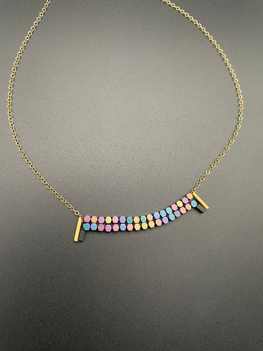 Hematite Smile Necklace