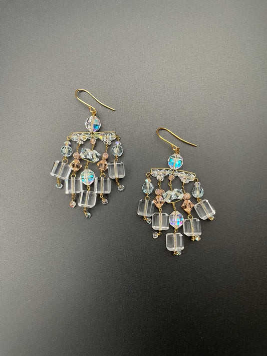 Crystal Chandelier Earrings by Philippa