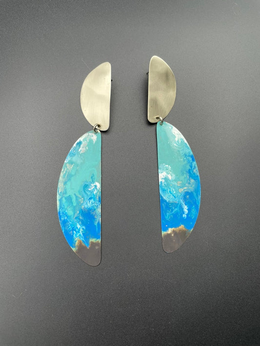Jumbo Silver Storm Earrings by Sibilia