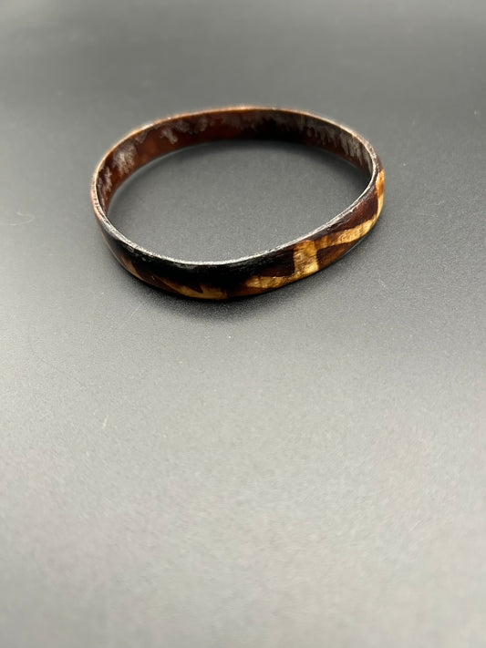 Thin Horn Bangle Bracelet-- version B