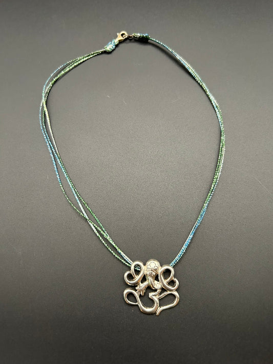 Ganesha Om Sterling Necklace by Theofilos