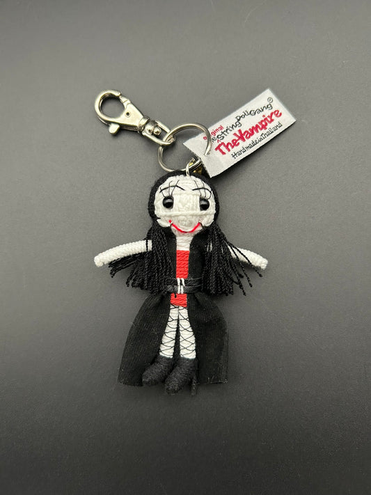 Goth Girl/ Vampire String Doll Key Chain