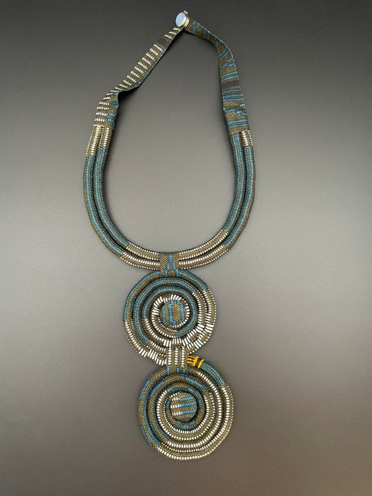African Fabric Choker Necklace (style A)