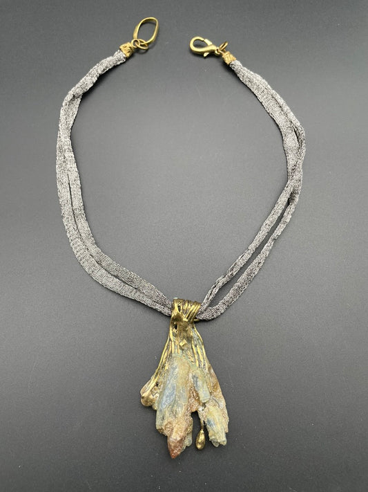 Kyanite Bronze Selen Necklace