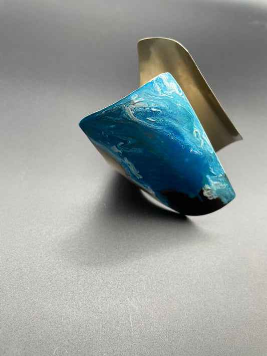 Jumbo Silver Storm Cuff Bracelet by Sibilia