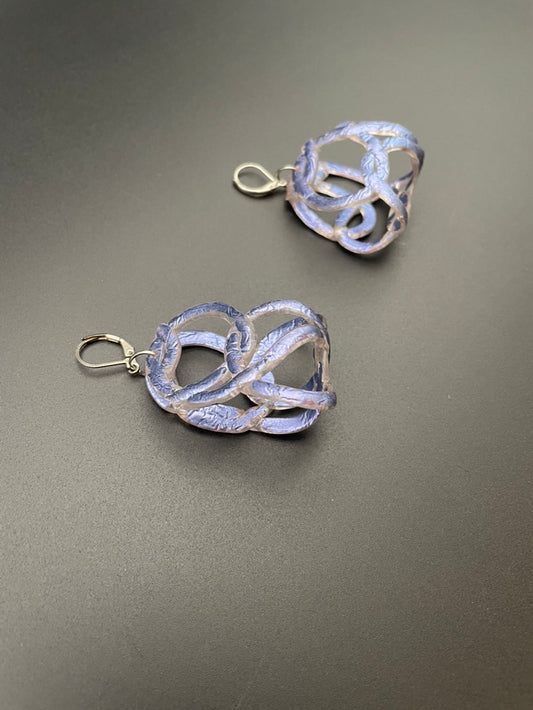 Rubber Loops Earrings (lavender)