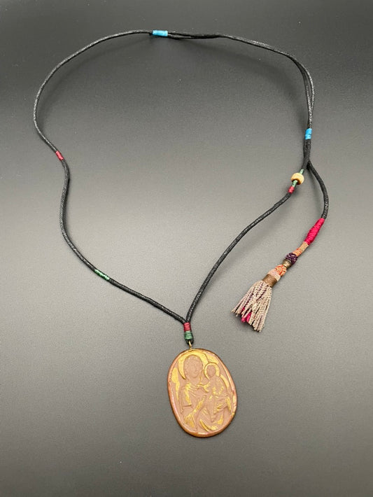 Clay Madonna Necklace (version B)