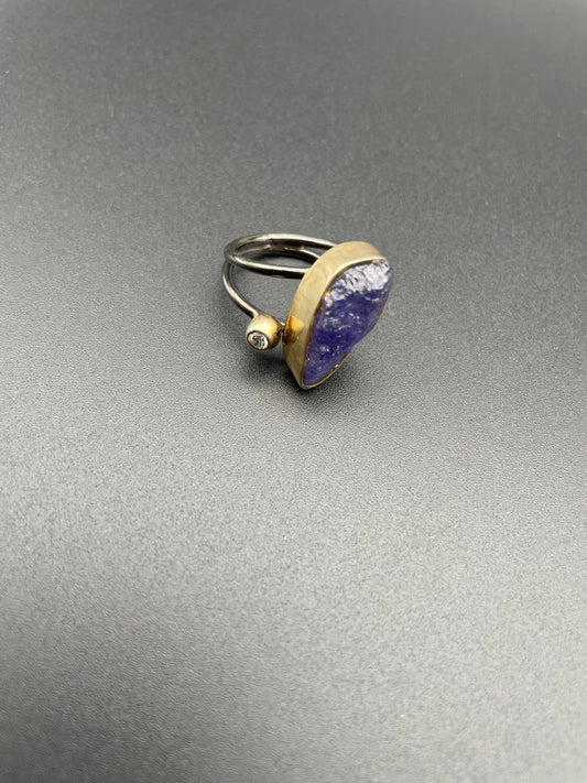 Greek Goddess Tanzanite Ring by Theofilos