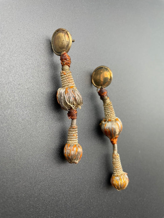 Handwrapped Tassel Earrings