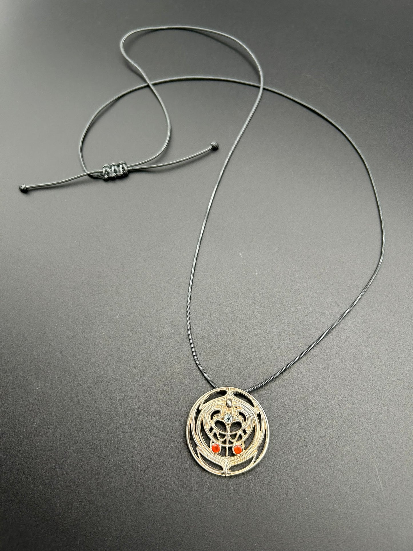 Art Deco Revival Medallion Necklace by Theofilos