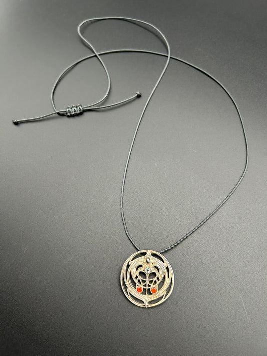 Art Deco Revival Medallion Necklace by Theofilos