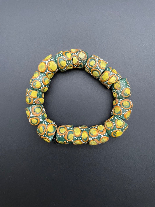 Clay Bead African Bracelet-- large beads (style B)