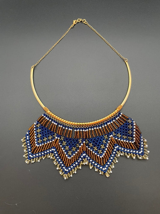 Hand-Beaded Choker Necklace (style B)