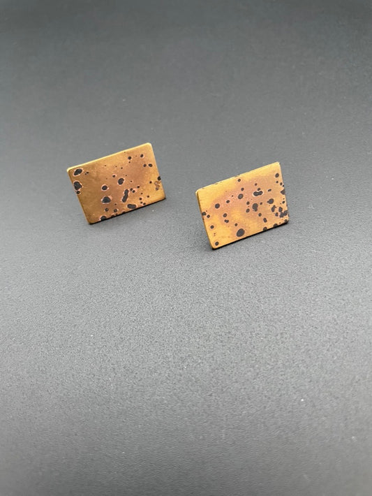 Speckled Rectangle Earrings by Sibilia