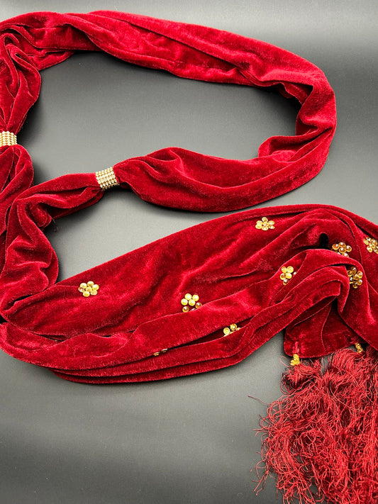 Velvet Indian Stole (SALE ITEM)