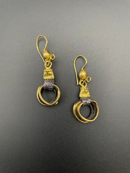Mini Bronze Selen Hoop Earrings