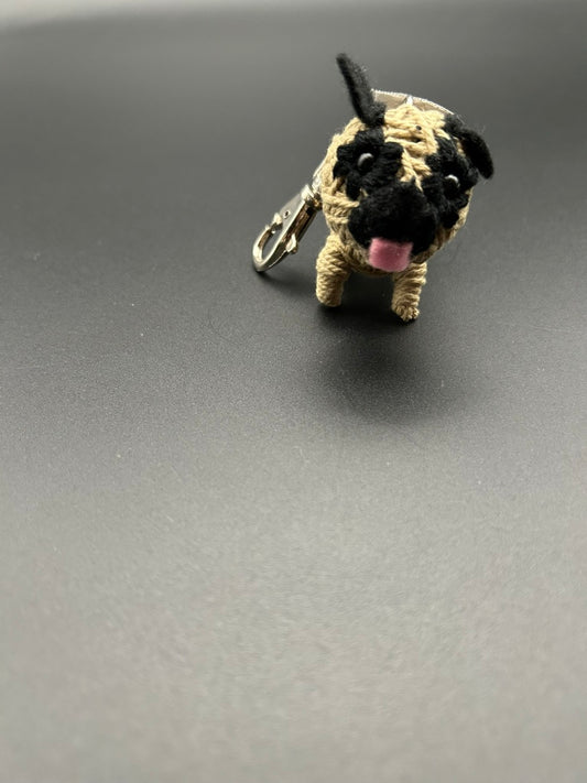 Pug String Doll Key Chain