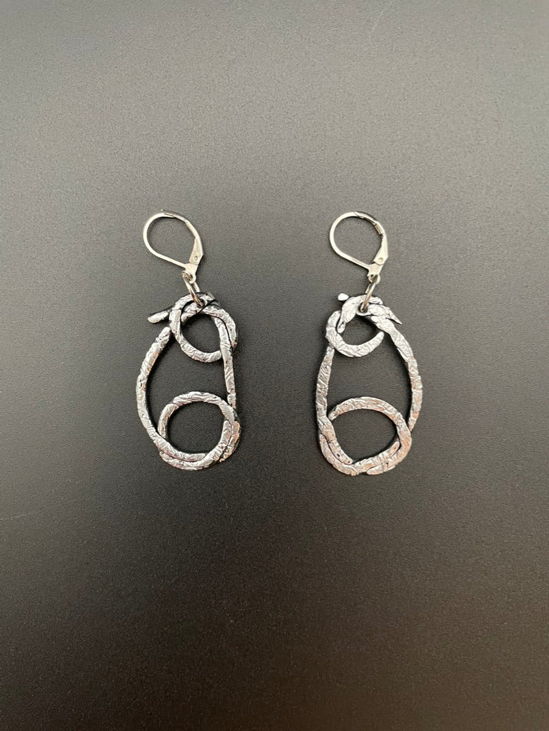 Flat Loop Rubber Earrings